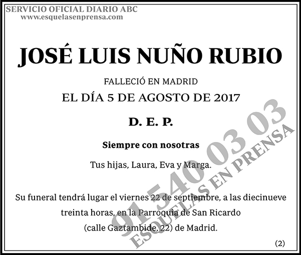 José Luis Nuño Rubio